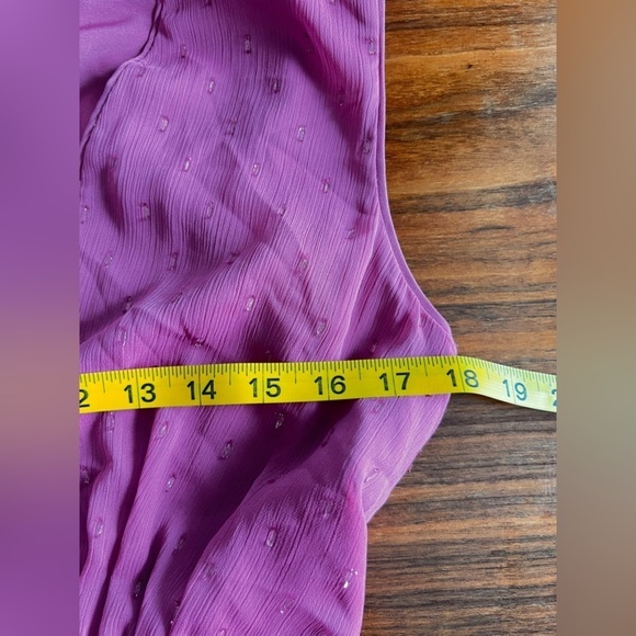 LDT Pink Chiffon Peplum Gown Size 6 - Picture 2 of 14